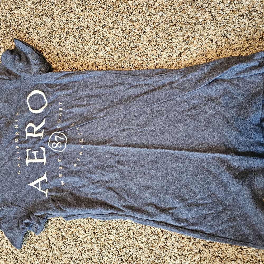 Aero Blue Graphic T-Shirt Dress